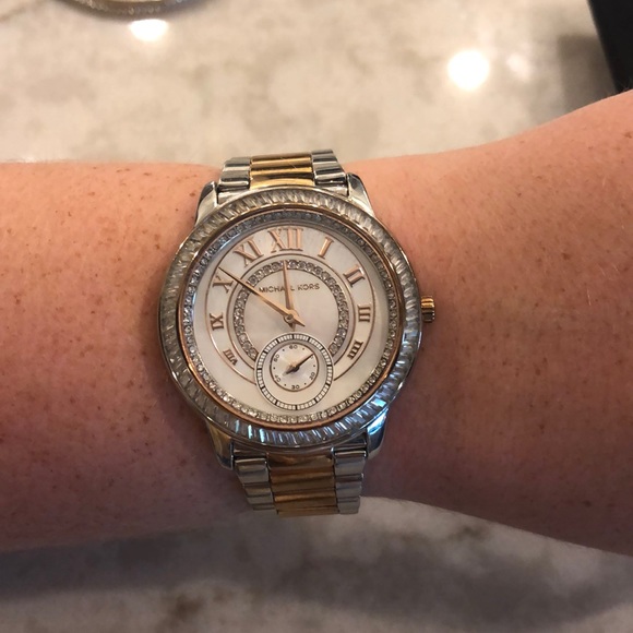 Michael Kors Madelyn Pave Silver Rose 